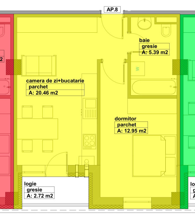 Apartamend de vanzare - bloc nou - 2 camere