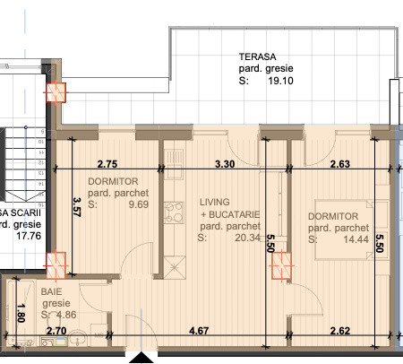 Apartament 3 camere de vanzare zona Regele Ferdinand
