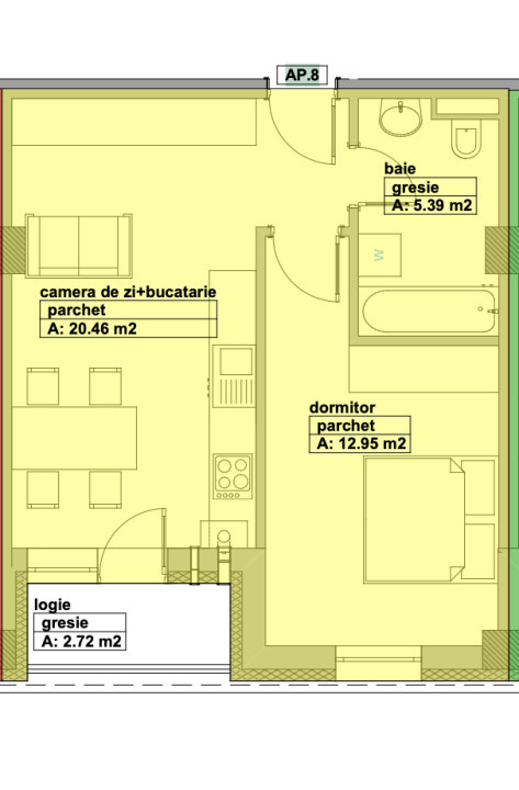 Apartament 2 camere zona Grivitei bloc nou Comision 0%