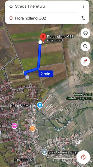 Teren extravilan de vânzare | 2500 mp | zona Gușterița