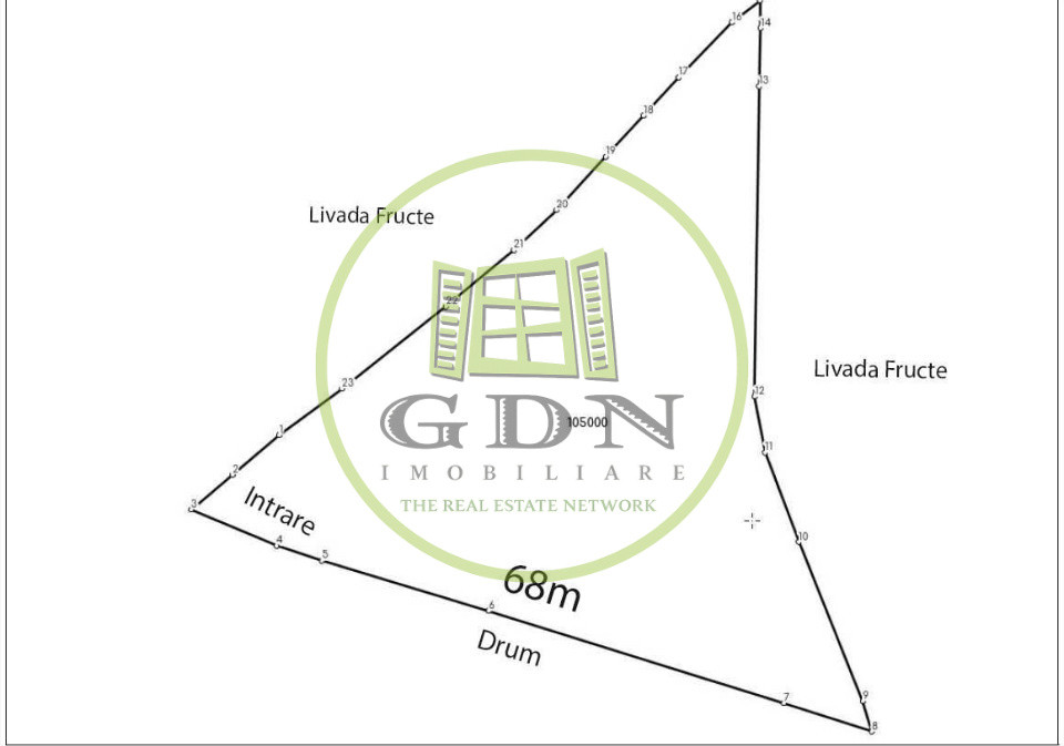 Vând Teren, Intravilan, 2300 mp