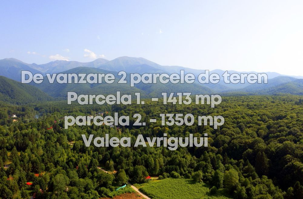 Teren intravilan de vânzare- 1413 mp - zona Valea Avrigului 