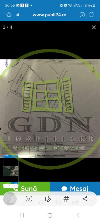 Teren Intravilan 2000 mp spre vanzare in Tocile