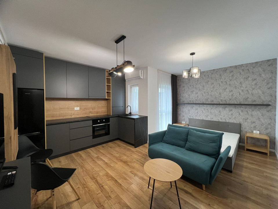 Bloc Nou Apartament cu o camera mobilat centru vechi 