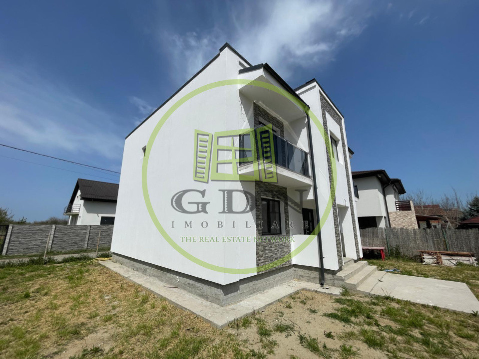 Casă nouă P+1 cu teren de 330mp și toate utilitățile la Braniște/Podari 