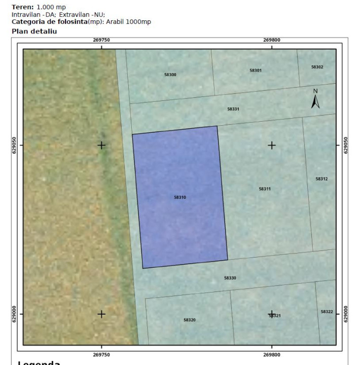 Teren intravilan - construcții, suprafață 1.000 mp, Paleu