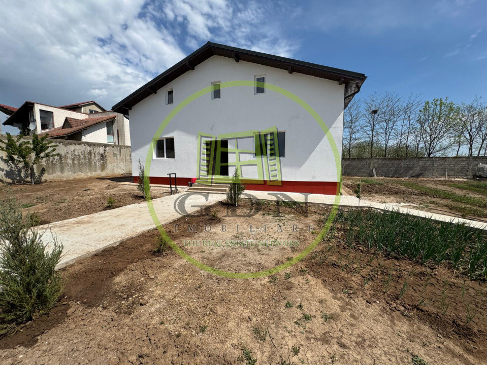 Casă nouă semifinisată S+P+M cu teren de 1062mp în Ghercești, zona DEx