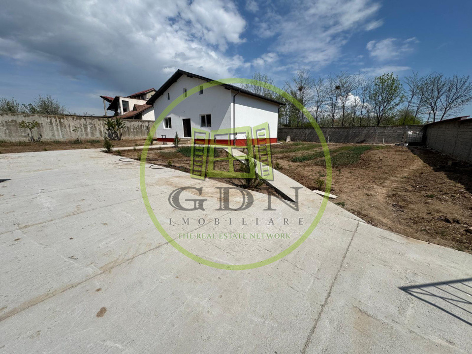 Casă nouă semifinisată S+P+M cu teren de 1062mp în Ghercești, zona DEx