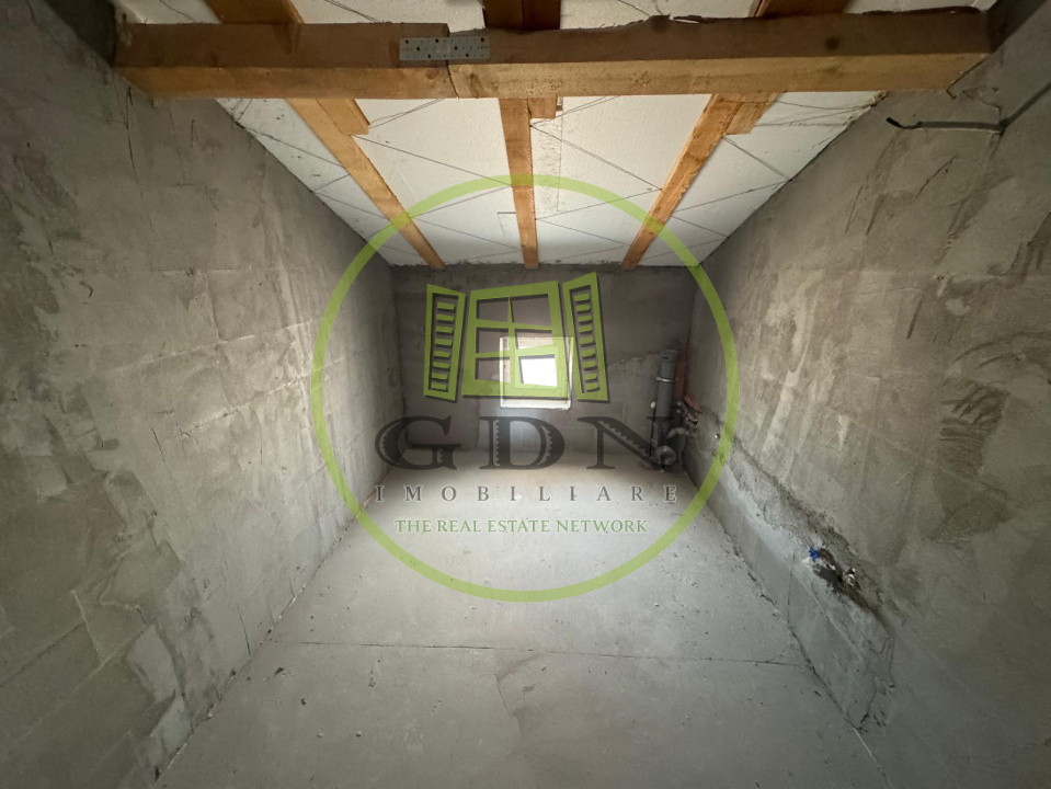 Casă nouă semifinisată S+P+M cu teren de 1062mp în Ghercești, zona DEx