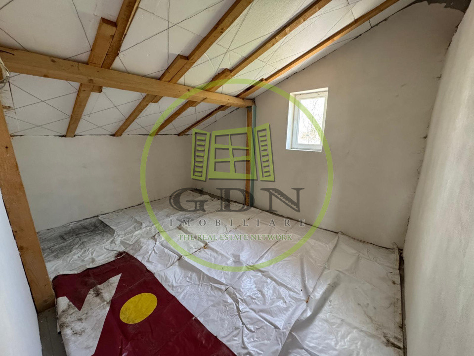 Casă nouă semifinisată S+P+M cu teren de 1062mp în Ghercești, zona DEx