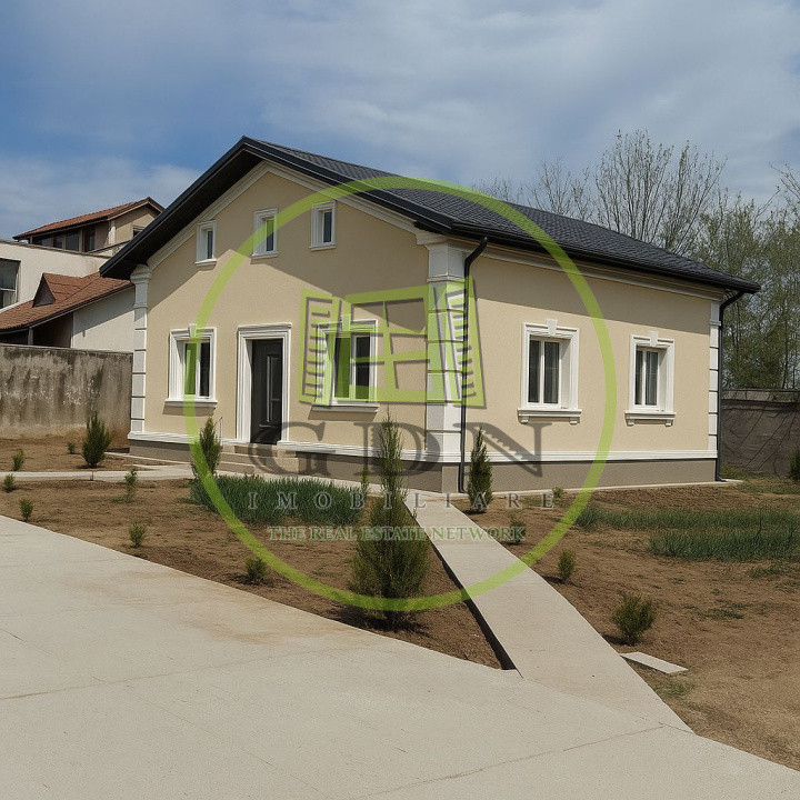 Casă nouă semifinisată S+P+M cu teren de 1062mp în Ghercești, zona DEx