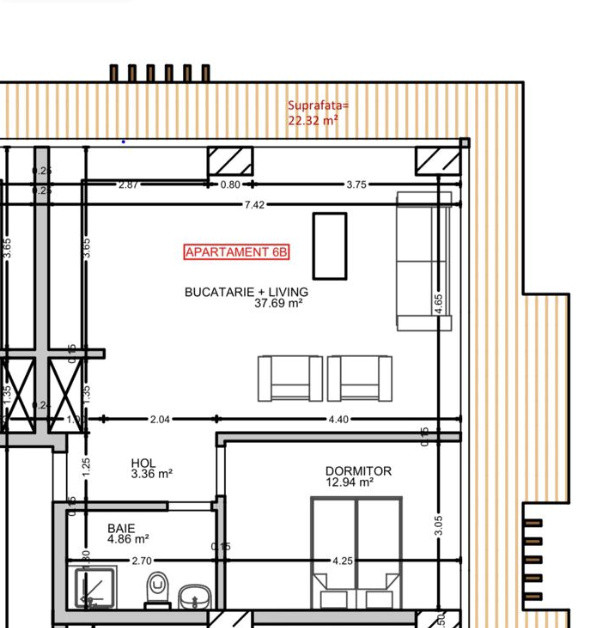 Apartament doua camere zona VIVO