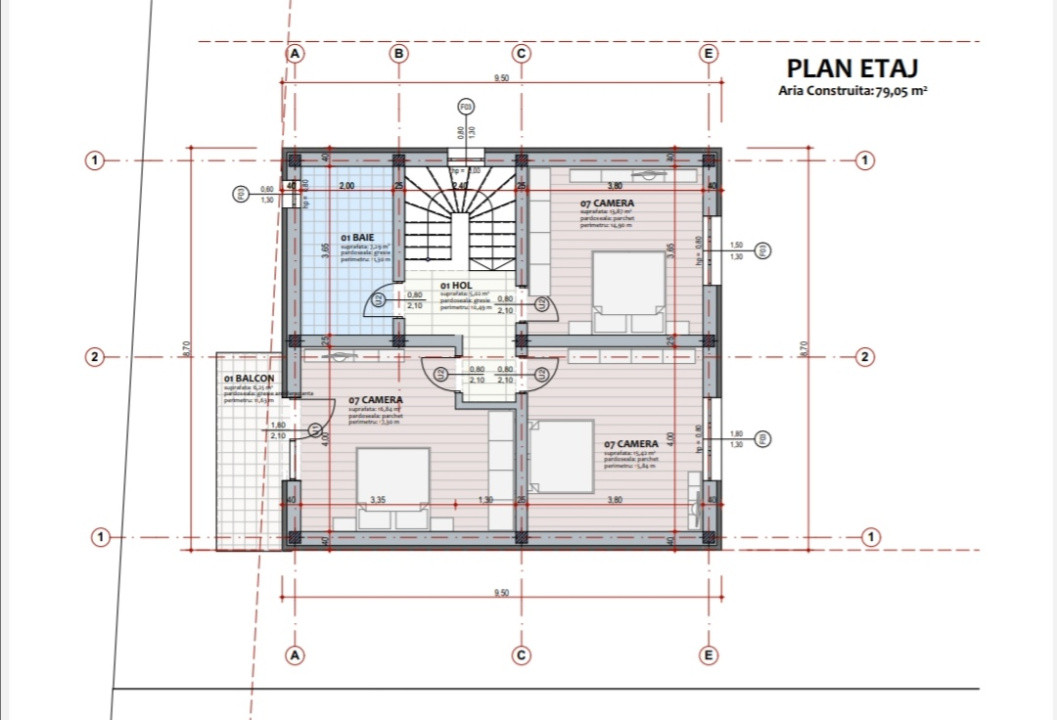 Duplex 130 mp, Curte și vedere  panoramica– Cristian, în Construcție