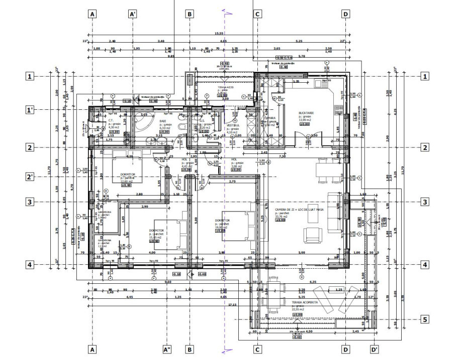 Casă modernă cu 4 camere, decomandată, suprafață utilă 131 mp, Oncea