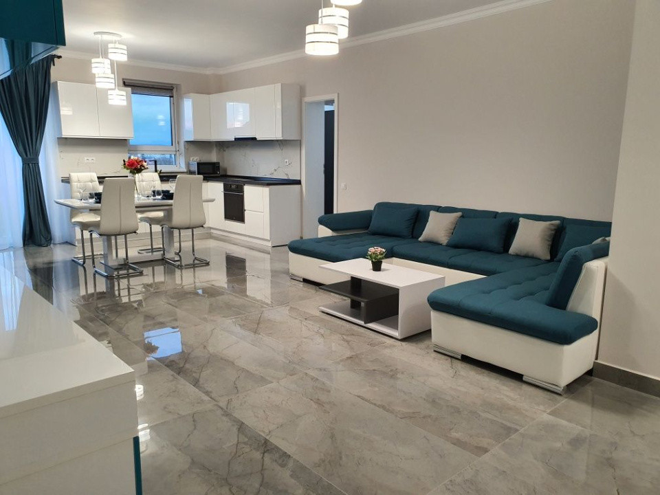 Apartament de lux cu 2 camere – 90 mp + terasă – etaj 3/4