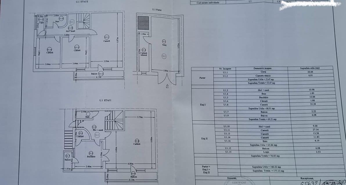 Apartament de vanzare la vila cu 4 apartamente - tip Casa P+2 cu garaj