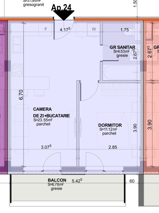 Apartament de vanzare in bloc nou - Margeanului