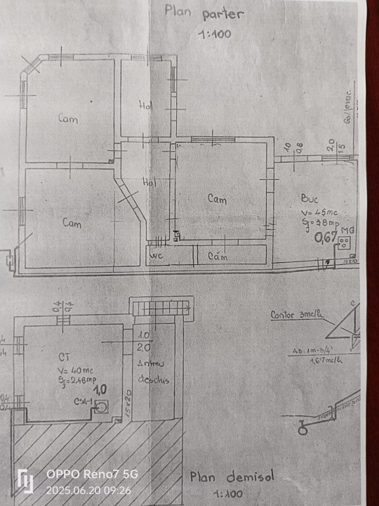 Casă de vânzare 3 camere semicentral