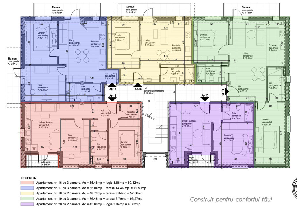 Comision 0! Apartament cu 2 camere Zona Oltului 