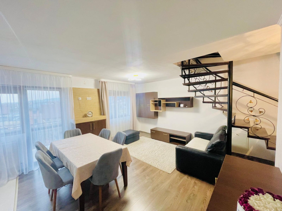 Chirie apartament 3 camere 123 mp utili pe 2 nivele
