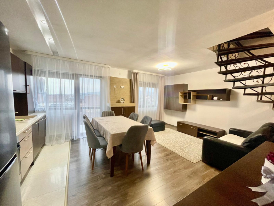 Chirie apartament 3 camere 123 mp utili pe 2 nivele
