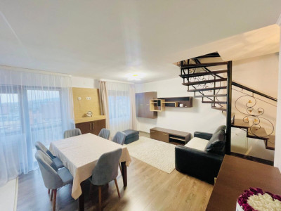 Chirie apartament 3 camere 123 mp utili pe 2 nivele