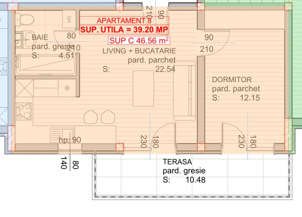 Apartament de vanzare - constructie noua ridicata - Centrul Vechi