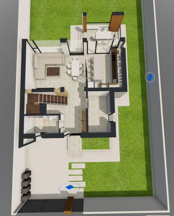 Casa P+1, 374 MP teren, 124,95 MP utili 