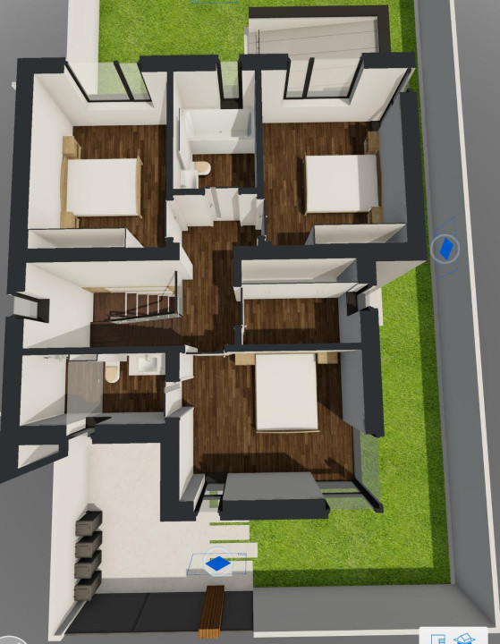 Casa P+1, 374 MP teren, 124,95 MP utili 