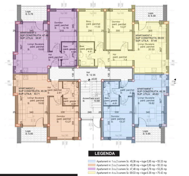 BLOC NOU! In livada, apartament cu 2 camere proiect rezidential!