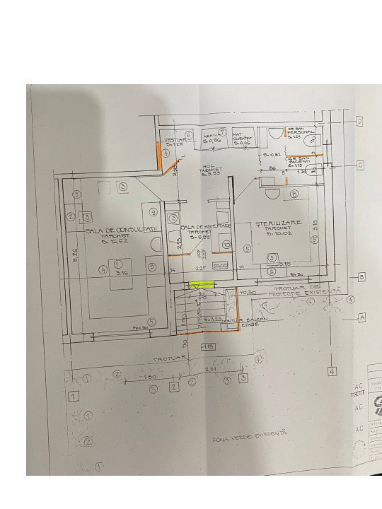 Se vinde 1/2 din Cabinet stomatologic, parter, 42,88mp, antifonat sonic, Decebal