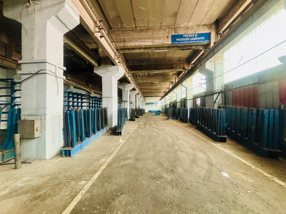 HALĂ INDUSTRIALĂ DE ÎNCHIRIAT – 2400 mp sau 1500 mp – IDEALĂ PENTRU PRODUCȚIE 
