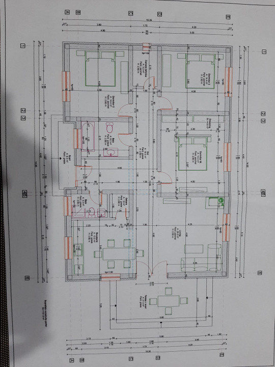 Casa pe nivel cu garaj si 6 ari teren