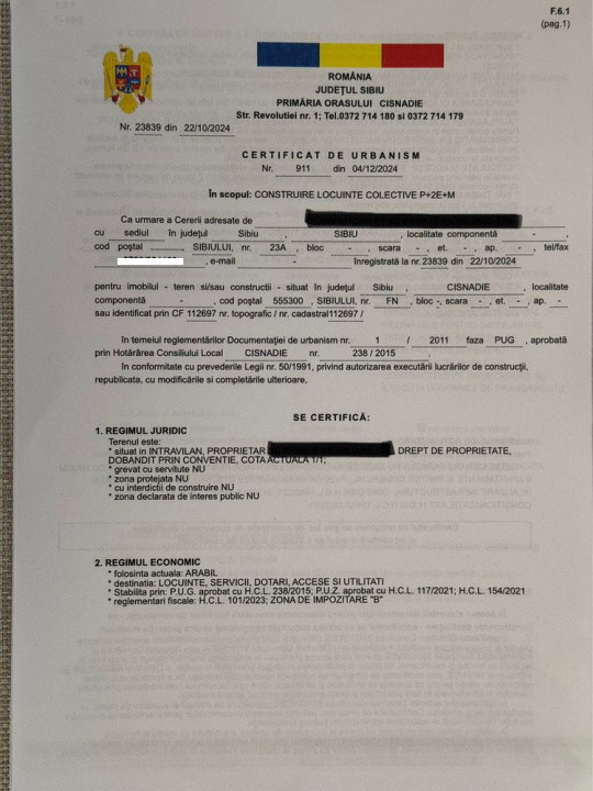 Teren pentru constructie Calea Cisnădiei 