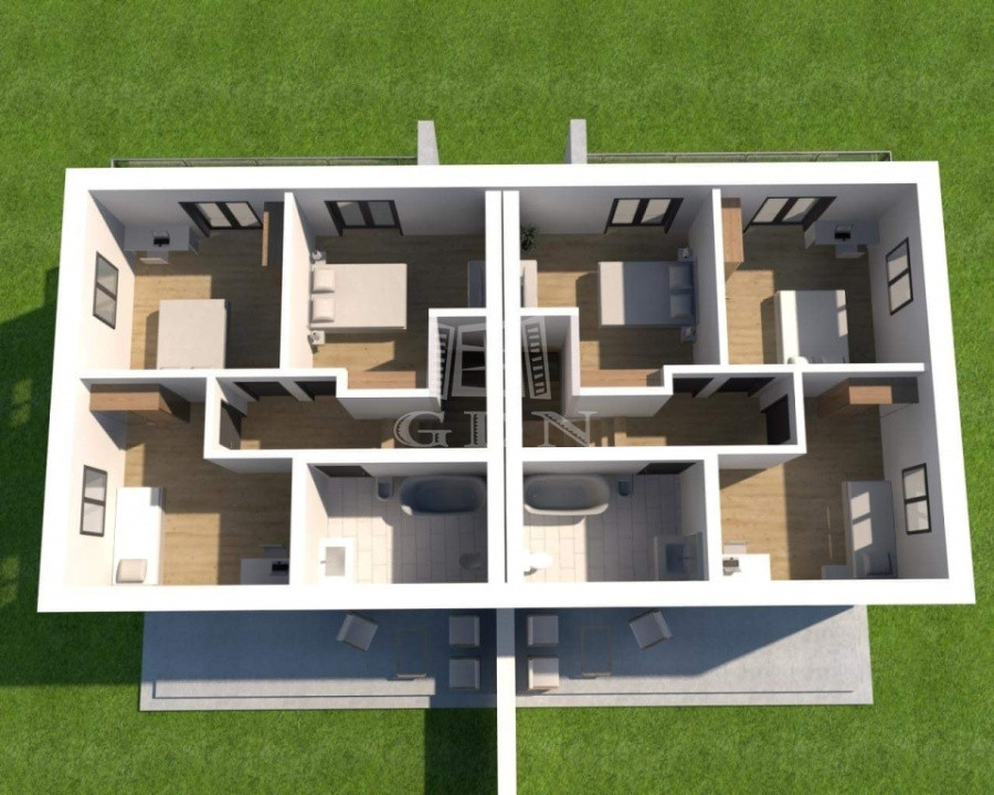 Duplex de vaznzare - sat Sasar -  cartier nou de case, luminoase si spatioase