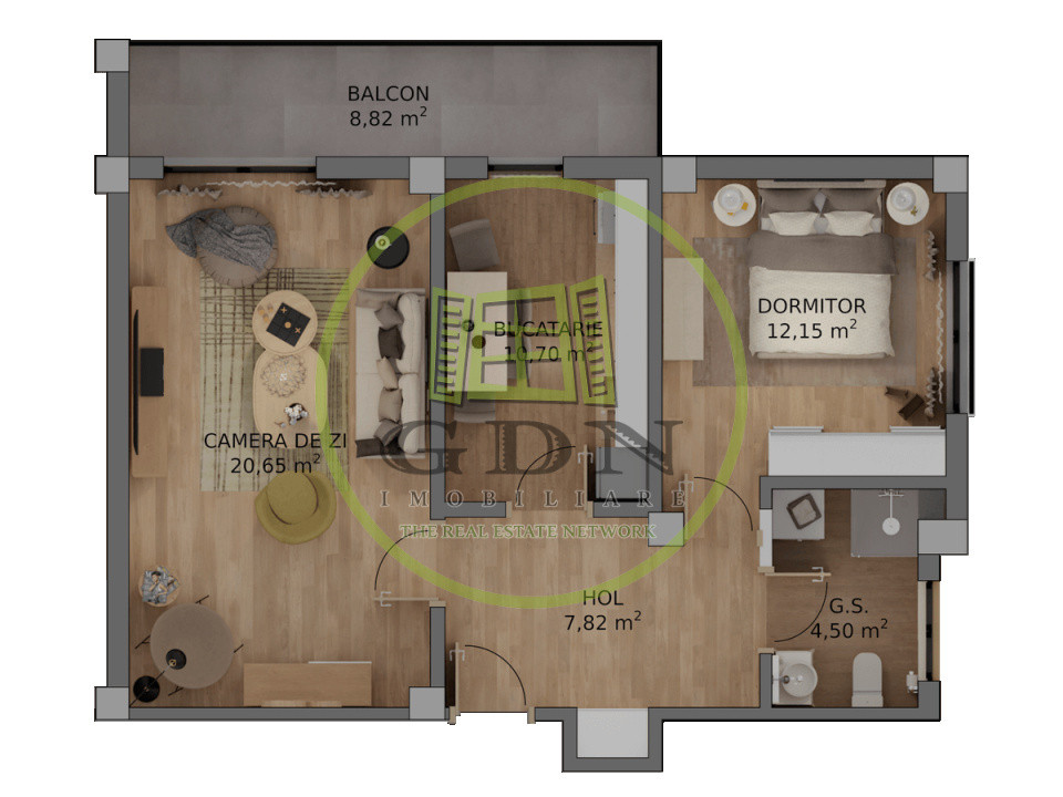 Apartament, decomandat, 64mp,  Cartier Veterani, zona Parcul Nicolae Romanescu