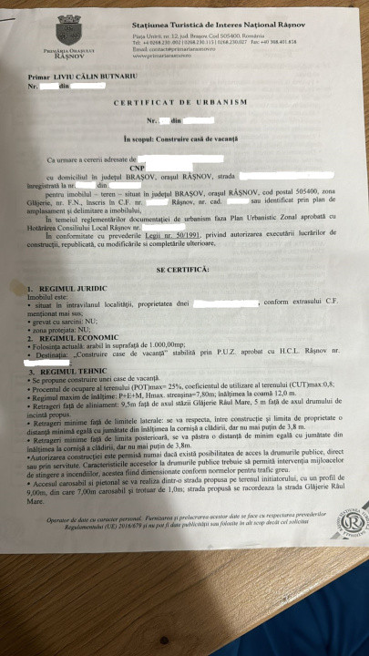De vanzare teren Glajerie 1000mp