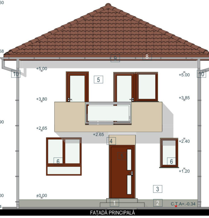 Casa individuala 4 camere - 270 mp teren-Construcție noua-  Cristian, Sibiu 