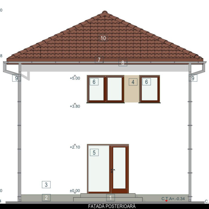 Casa individuala 4 camere - 270 mp teren-Construcție noua-  Cristian, Sibiu 