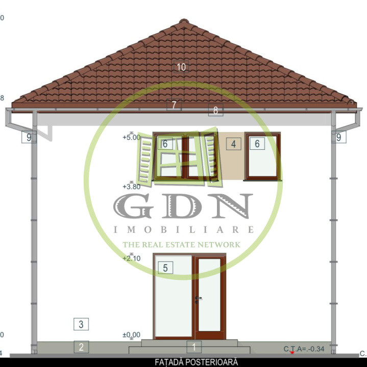 Casa individuala 4 camere - 270 mp teren-Construcție noua-  Cristian, Sibiu 