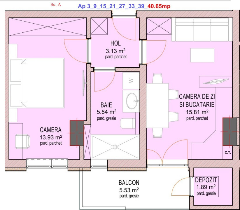 Apartament 2 camere, Doamna Stanca 