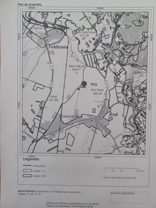 De vanzare teren extravilan BOD SAT