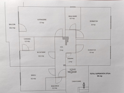 Apartament cu 4 camere de vânzare -Reghin -Unirii