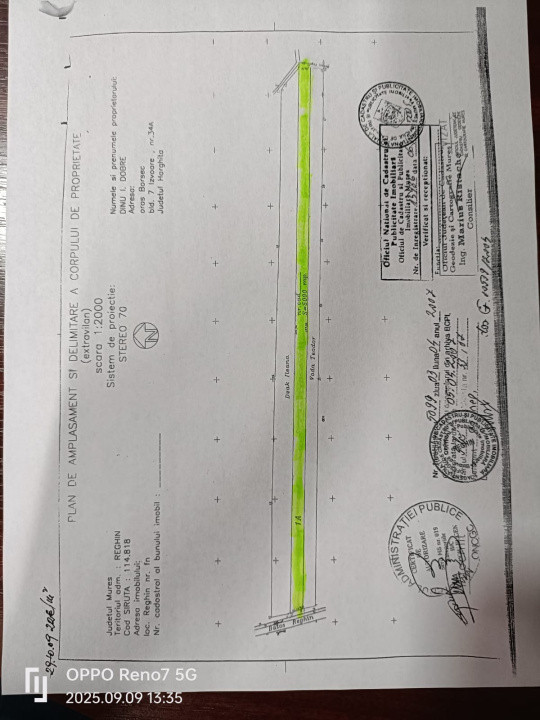 Teren de vânzare -Reghin - Dedradului 5000 mp  