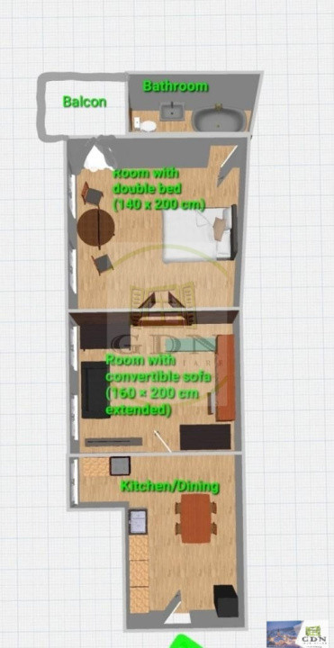 Inchiriere apartament 2 camere Centru Vechi