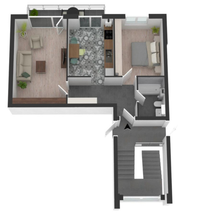 Oportunitate! Apart. finisat cu 2 camere, Apahida, 86000 Eur