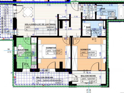 Apartament 3 camere, decomandat, 67.05mp, 1 Mai, zona Parc Nicolae Romanescu