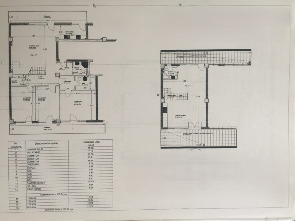 Penthouse superb pe 2 nivele, panoramă, Buna ziua - 160 mp