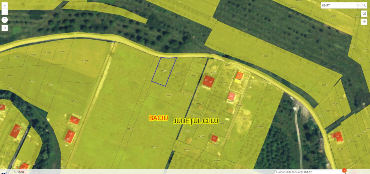 Teren intravilan de construcții, Baciu, 761 mp., 56.900 Eur!