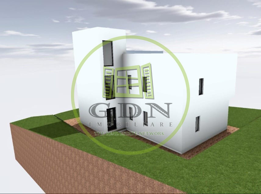 Casa moderna cu piscina suspendata, vedere panoramica in Cisnadioara.